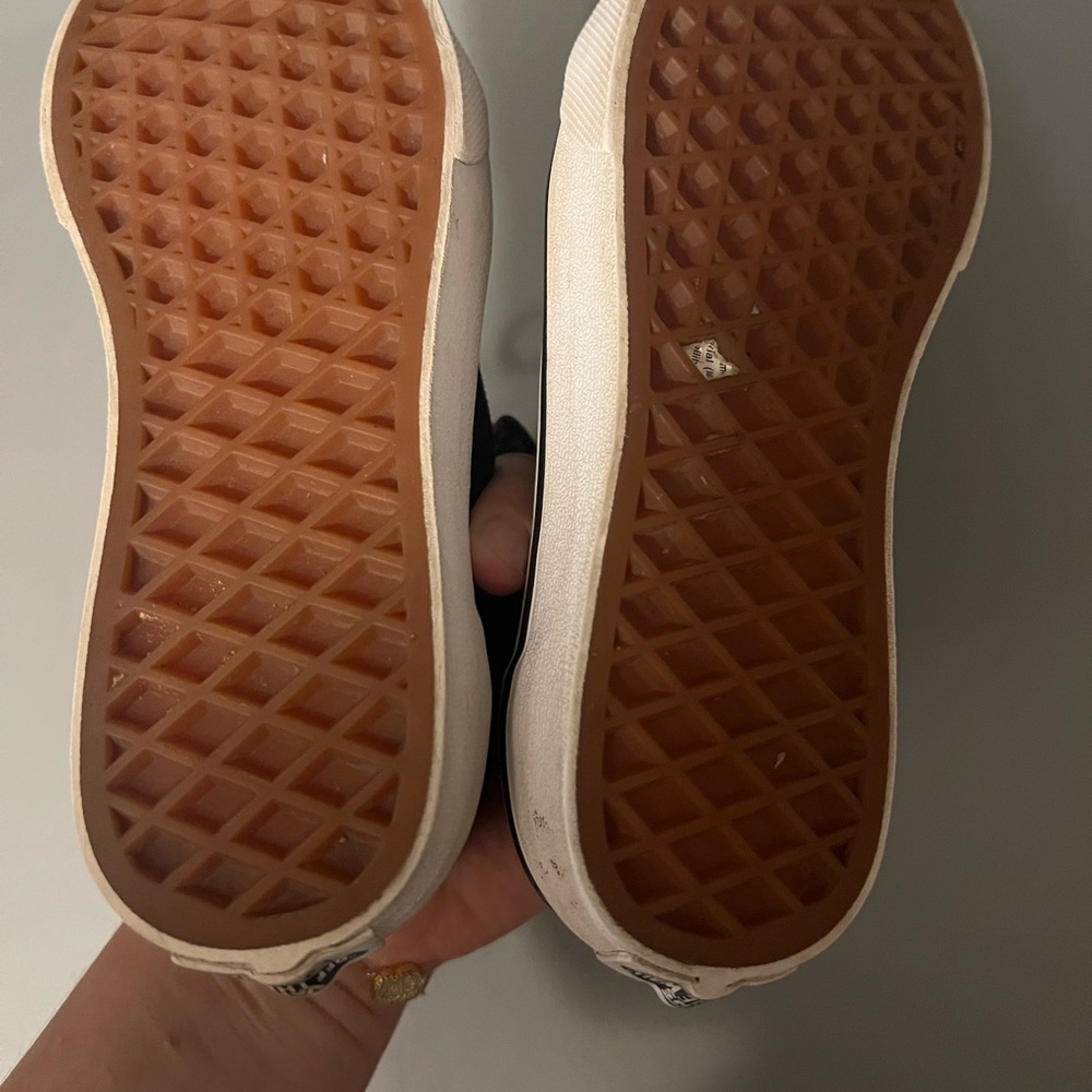 Vans Black and Animal Print Sneakers - Picture 5 of 7